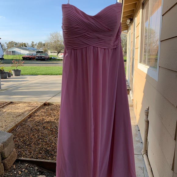 Bari Jay Dresses & Skirts - Dusty Rose Strapless Formal Dress